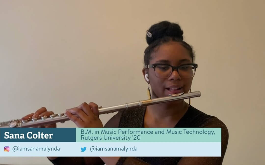 Graduating music student Sana Colter featured in Her Campus worldwide, virtual commencement