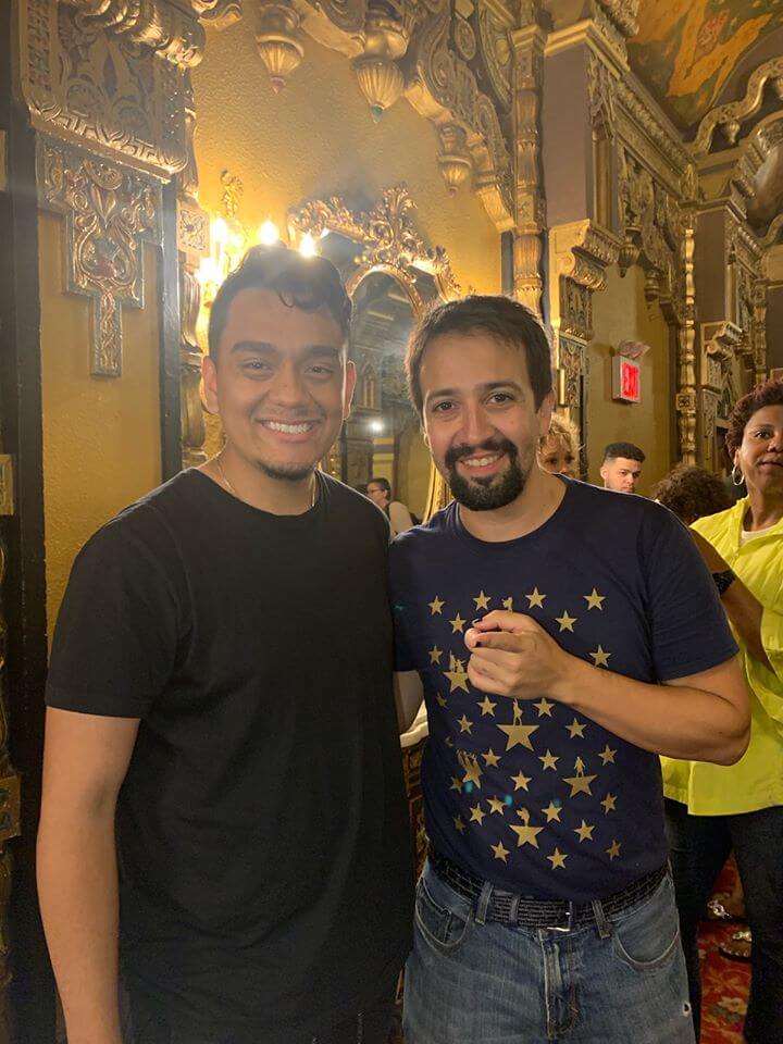 LuisDiego Millan with Lin-Manuel Miranda