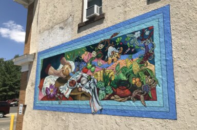 Alum creates public mural celebrating multiculturalism