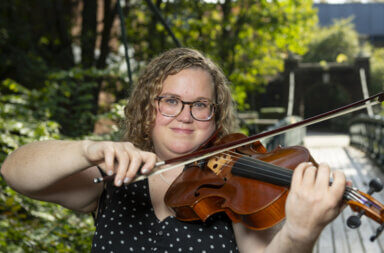 Graduate music student combines performance degree with medical background to treat other musicians