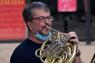 Music faculty member hits the Road with the NY Phil Bandwagon