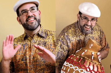Percussion instructor Javier Diaz plays in “West Side Story” remake