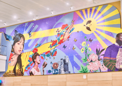 Alum Layqa Nuna Yawar’s mural unveiled at Newark Airport