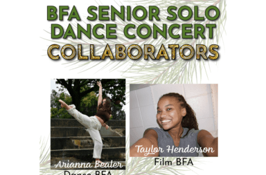 Students collaborate across disciplines for Senior Solo Dance Concert