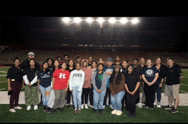 Faculty and students mentor young musicians from New Brunswick High School