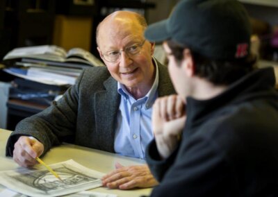 R. Michael Miller, former head of scenic design, taught the craft with a meticulous work ethic and legendary sense of humor