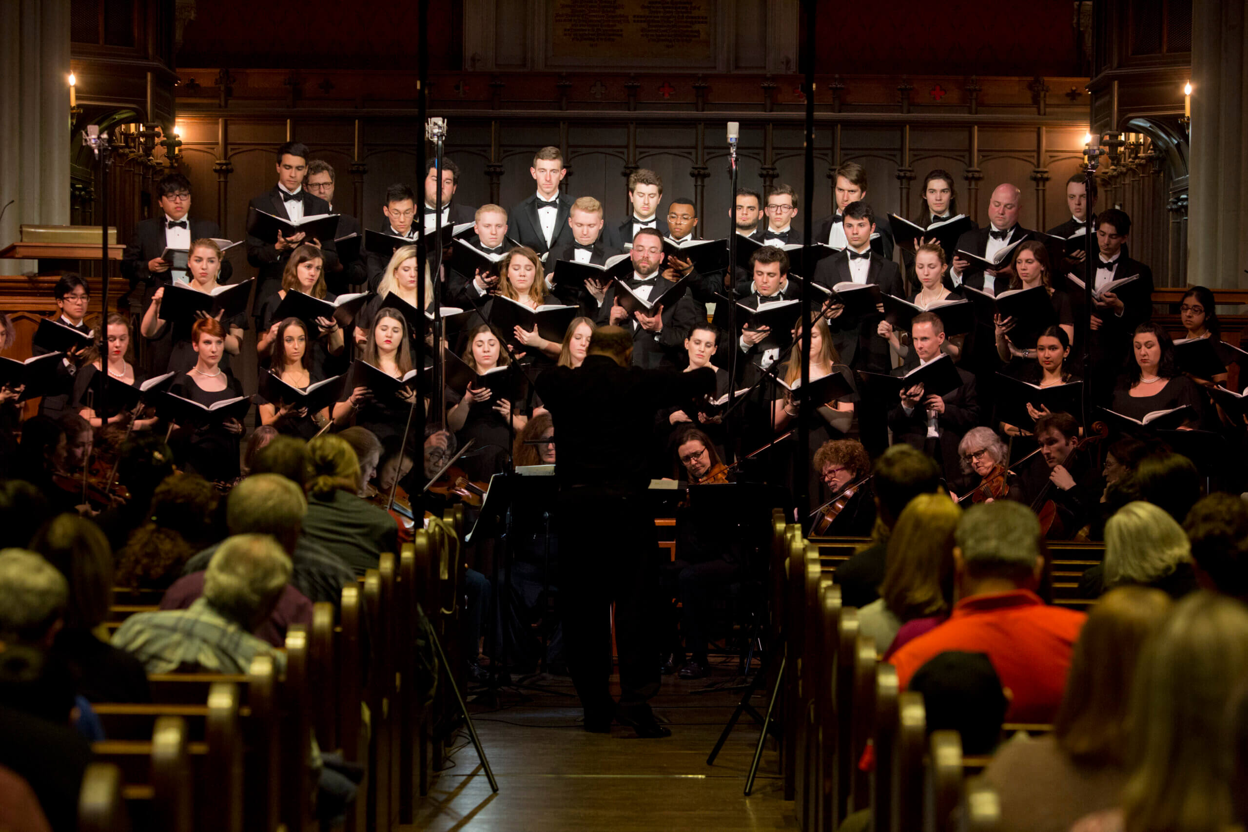 Rutgers University Kirkpatrick Choir and Glee Club performing at Kirkpatrick Chapel