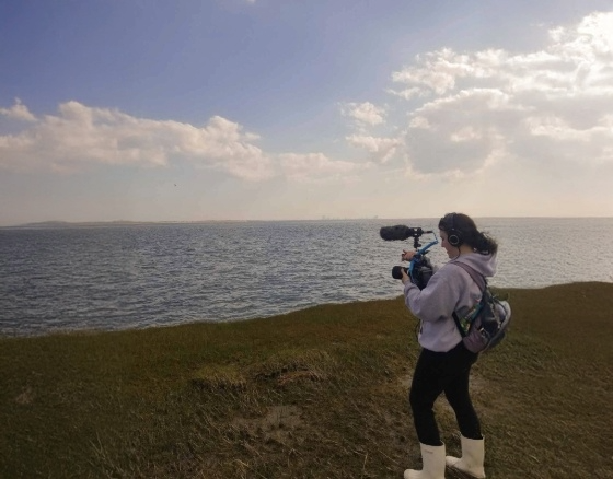 Students, alumni collaborate on film spotlighting rising sea levels