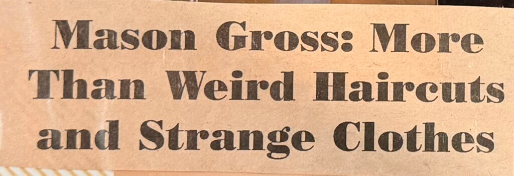Targum headline circa 1990, courtesy of Diana Corrette Toto